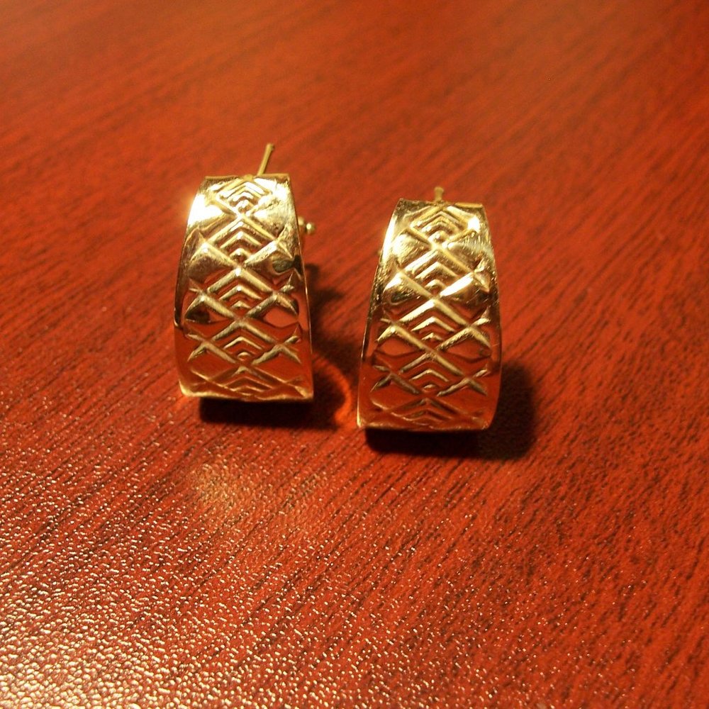 14K Yellow Gold Earrings